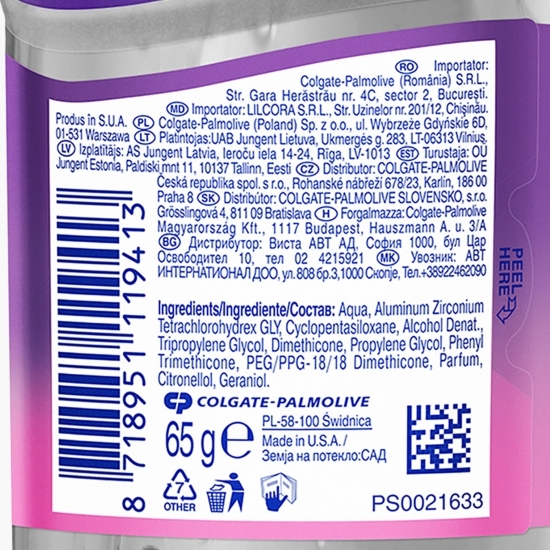 Deodorant antiperspirant gel Breath of Freshness 65g