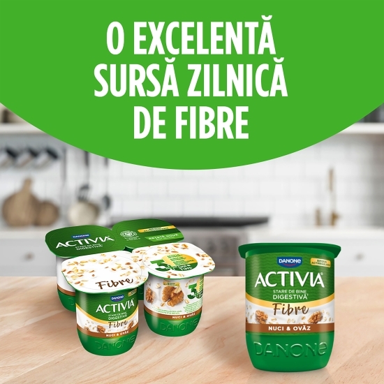 Iaurt cu ovăz integral și nuci 125g