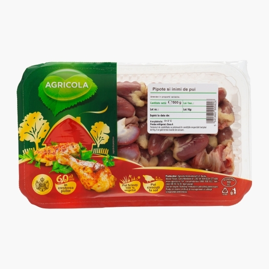 Pipote și inimi de pui 500g