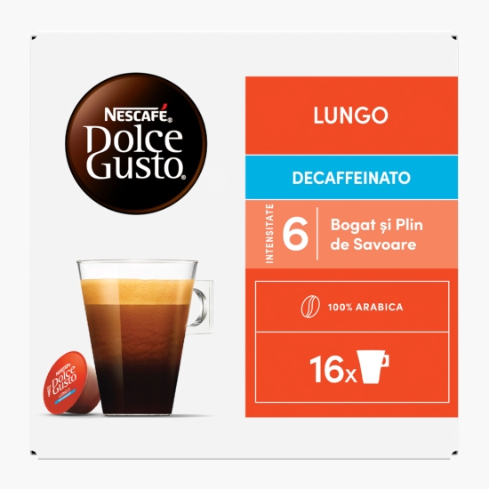 Lungo Decaffeinato 16 băuturi 112g, capsule cafea