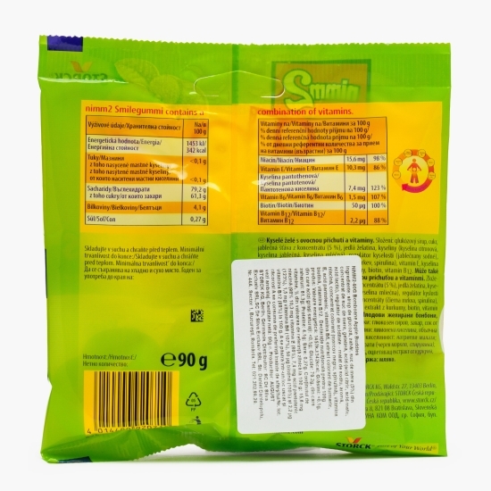 Bomboane gumate Smile gummi Apple slices 90g