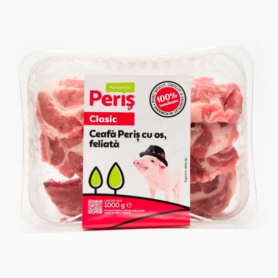 Ceafă de porc cu os, feliată 1kg