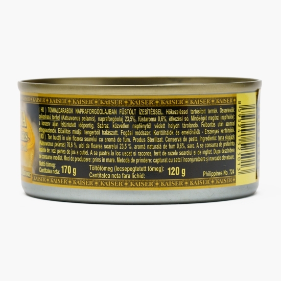 Ton steak în ulei cu aromă de fum 170g