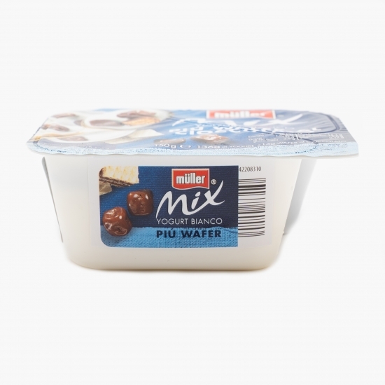 Iaurt Mix cu napolitane glazurate cu ciocolată 150g