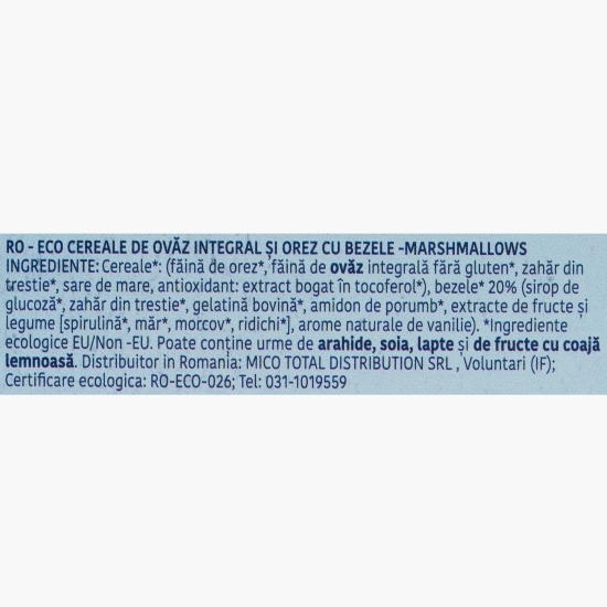 Cereale eco crocante Marshmallow, fără gluten 300g
