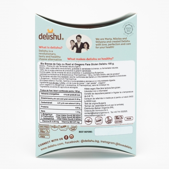 Specialitate eco de caju cu roșii și oregano fără gluten 100g