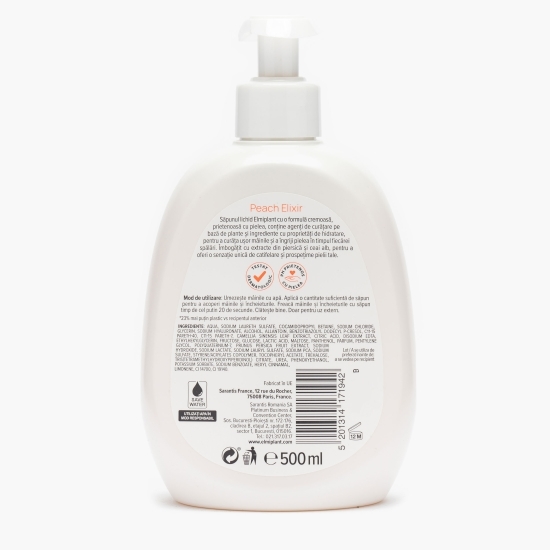 Săpun lichid cremă Piersică & Ceai alb, 0.5l