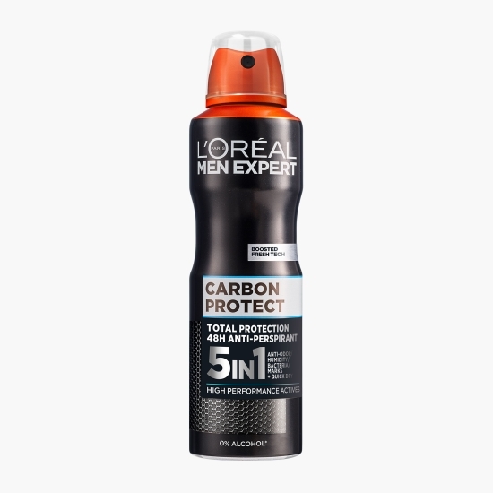 Antiperspirant spray pentru bărbați 5-in-1 Carbon Protect, 150 ml