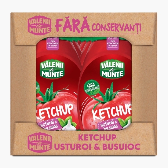 Ketchup usturoi și busuioc 450g