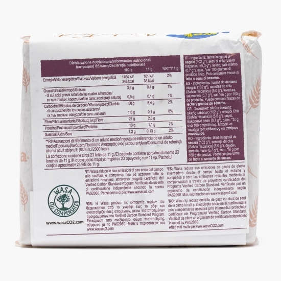 Pâine prăjită cu chia și sare de mare Crunchy Twist, 245g