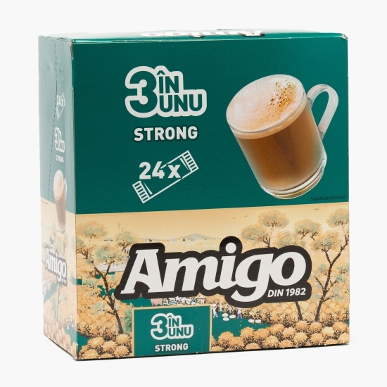 3 în 1 Strong plicuri, 24x13g, mix de cafea instant