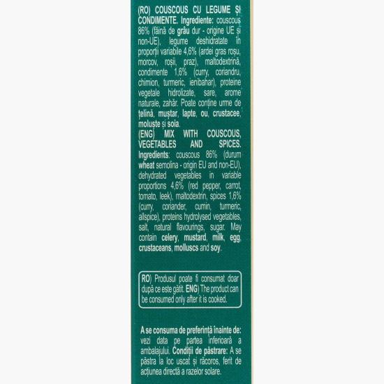 Cous cous marocan cu legume și condimente 130g