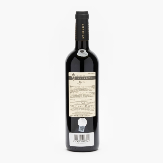 Vin roșu sec Merlot, 14.5%, 0.75l