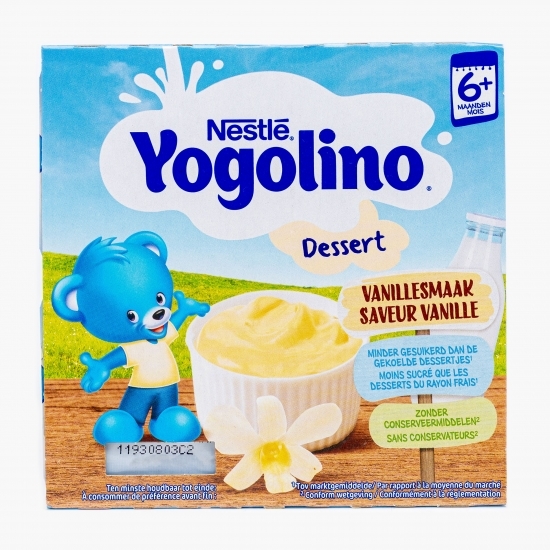 Desert cu vanilie, 6-36 luni 4x100g