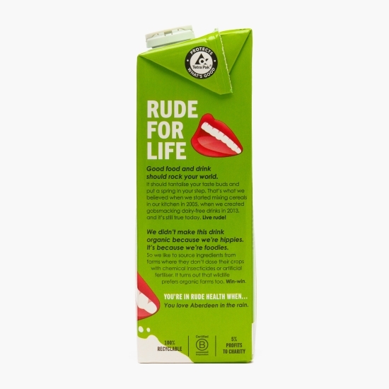 Băutură vegetală eco din ovăz, fără zahăr adăugat, 1l