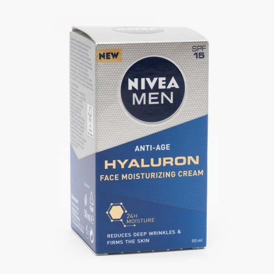 Cremă Men antirid Hyaluron SPF15, 50ml