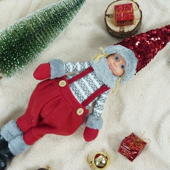 Ornament de Crăciun păpușă, 58cm