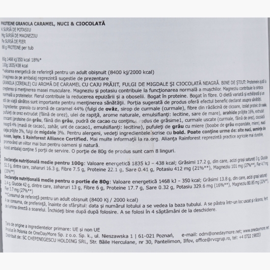 Granola Protein cu caramel 400g