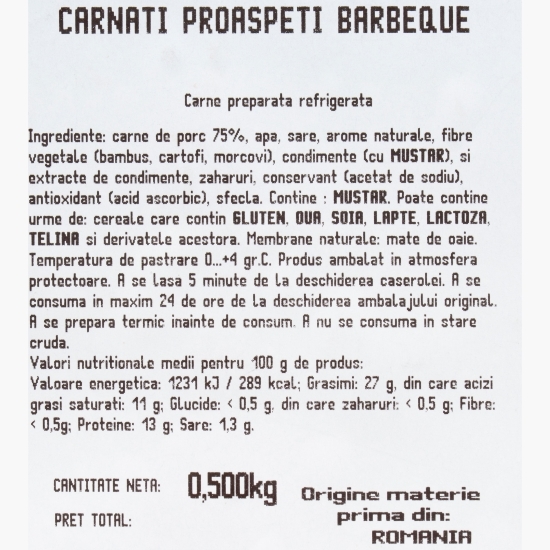 Cârnați proaspeți barbeque 500g