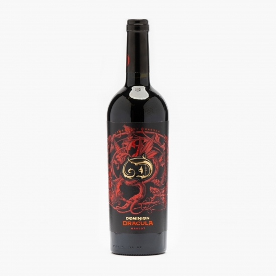 Vin roșu sec Dominion Dracula Merlot, 14.5%, 0.75l