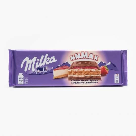 Ciocolată cu cheesecake de căpșune Mmmax 300g