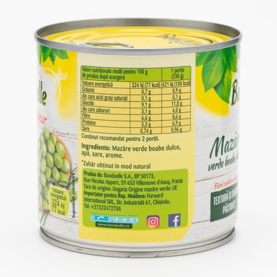 Mazăre verde boabe dulce 305g