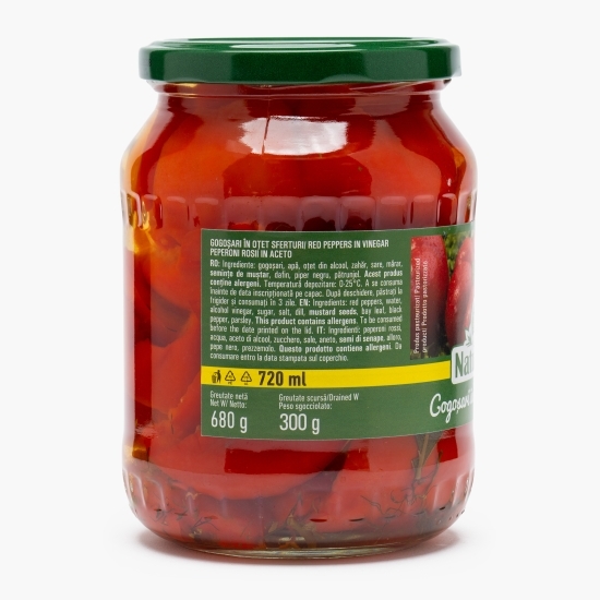 Gogoșari sferturi în oțet 680g