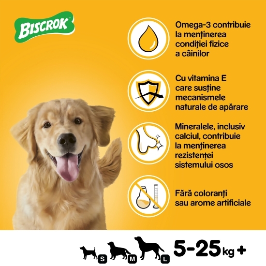 Hrană complementară pentru câini adulți 500g, Biscrok Original