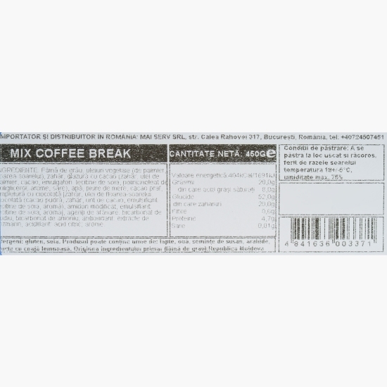 Biscuiți Mix Coffee Break 450g