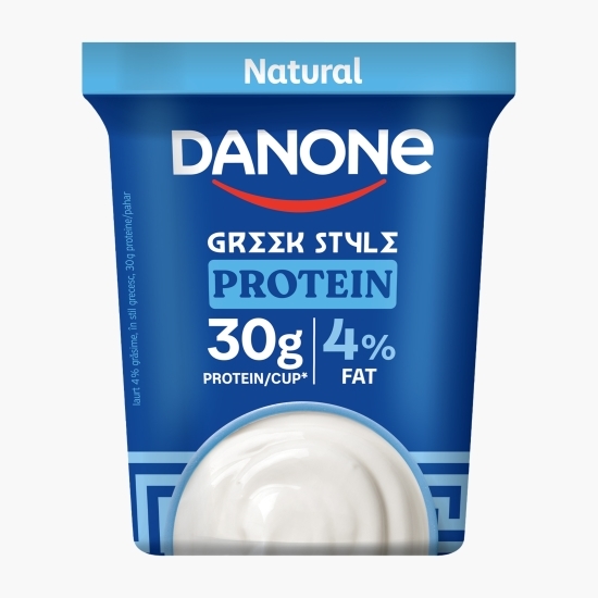 Iaurt grecesc natur proteic, 4% grăsime, 350g