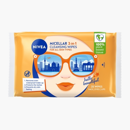 Șervețele demachiante micelare 3în1 25 buc