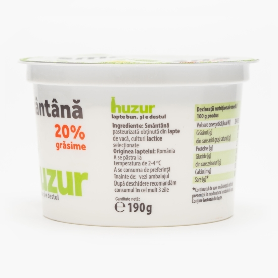 Smântână 20% grăsime 190g