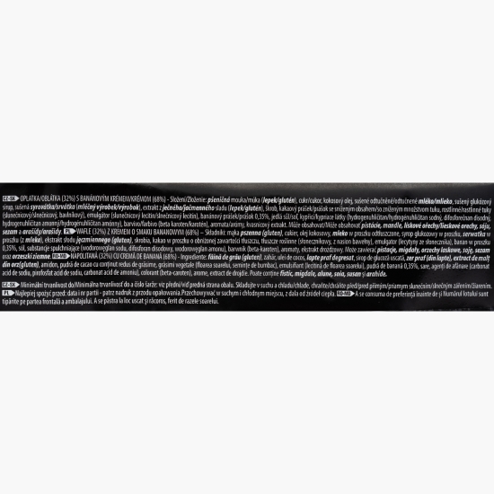 Napolitană cu cremă de banane, 120g