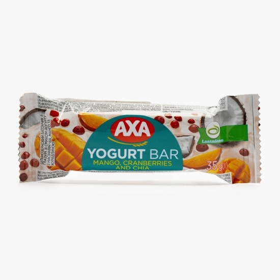 Baton de cereale integrale cu semințe de chia, mango și afine 35g