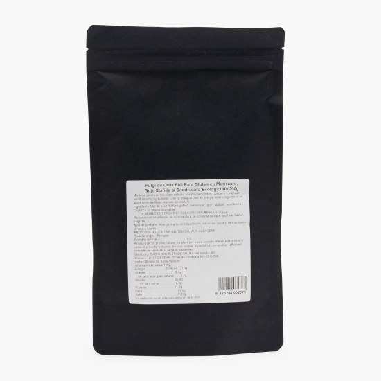 Fulgi de ovăz fini eco, fără gluten cu merișoare, goji, stafide și scorțișoară 200g