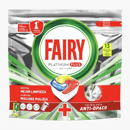 Detergent automat capsule pentru mașina de spălat vase Platinum plus, 13 spălări