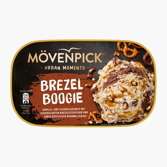 Înghețată de vanilie-Bourbon și înghețată de ciocolată cu sos de caramel 750ml