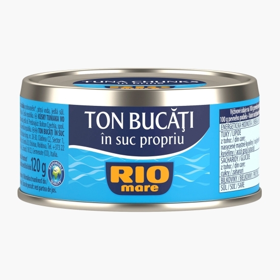 Ton bucăți în suc propriu 160g