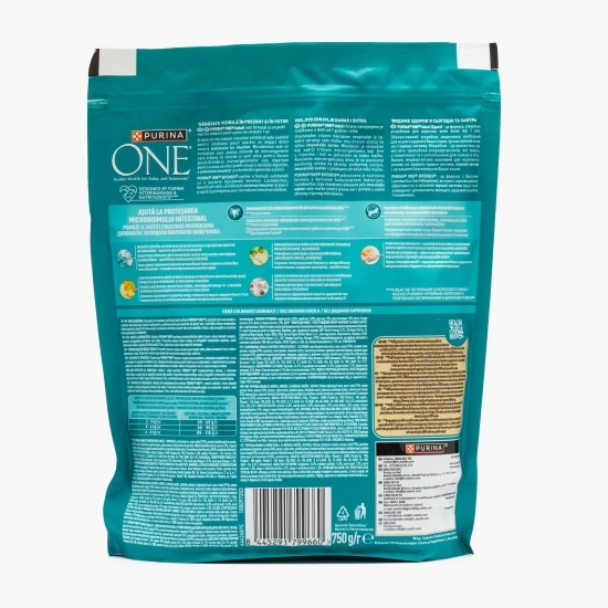 Hrană uscată pentru pisici adulte One, 750g, cu pui și cereale integrale