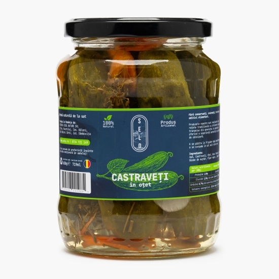 Castraveți în oțet 650g