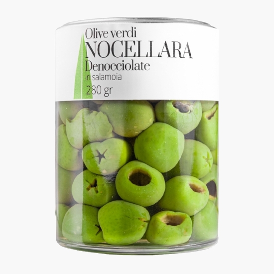 Măsline verzi Nocellara în saramură fără sâmburi, by Măslinescu 280g