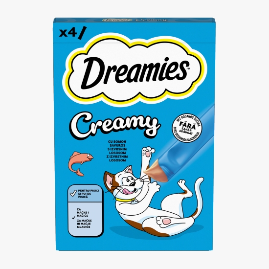 Recompense pentru pisici, 4x10g, Creamy Somon