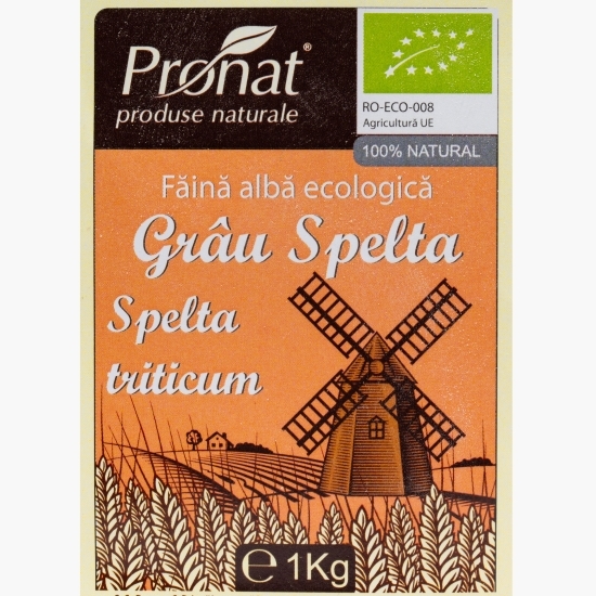 Făină eco albă din grâu spelta triticum 1kg