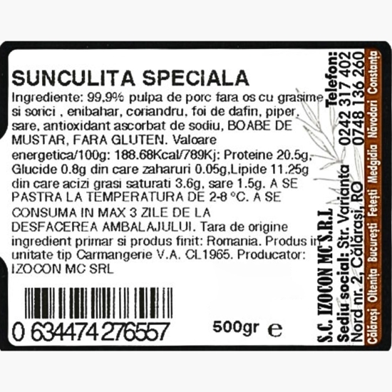 Șunculiță specială de porc 500g
