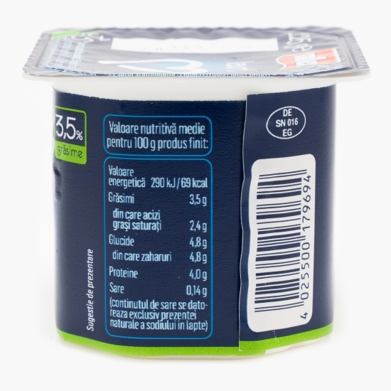 Pachet 7+1 iaurt 3,5% grăsime 8x125g
