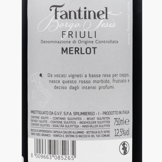 Vin roșu sec Borgo Tesis Merlot, 12.5%, 750ml