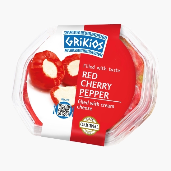 Ardei cherry umpluți cu brânză proaspătă 200g