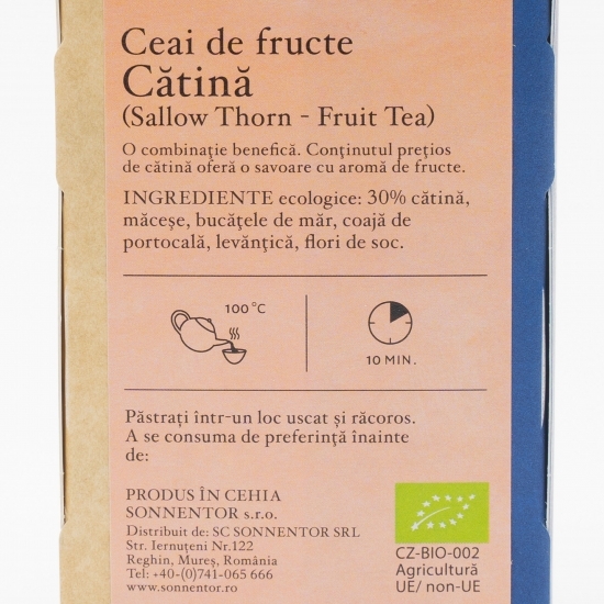 Ceai de fructe cătină eco 18 plicuri