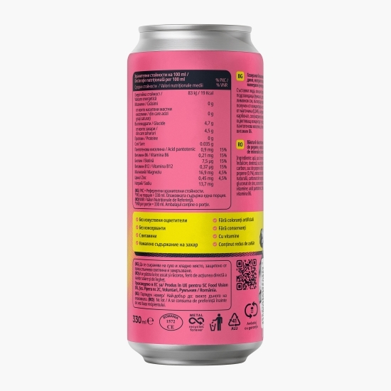 Băutură carbogazoasă cu electroliți și vitamine Driver's Sparkling Water Watermelon&Lemongrass, doză 330ml
