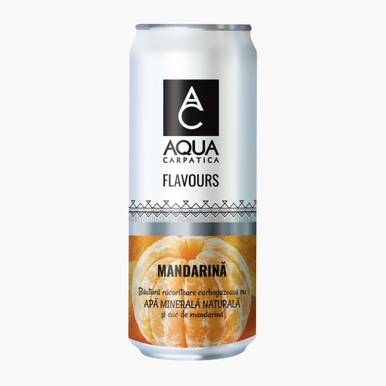 Apă minerală cu aromă de mandarină, doză 330ml